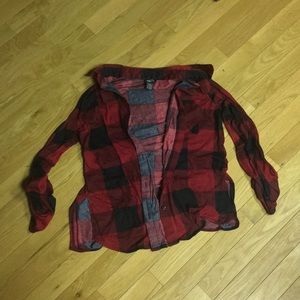 Red and black plaid shirt
